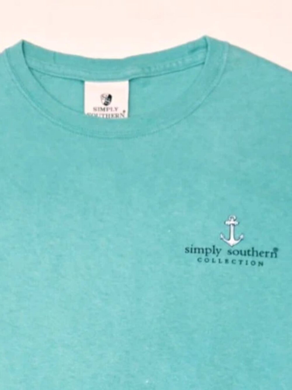 Simply Southern "Warm Waves - Lazy Days" Women's Green T-shirt. * EUC * - Picture 4 of 4